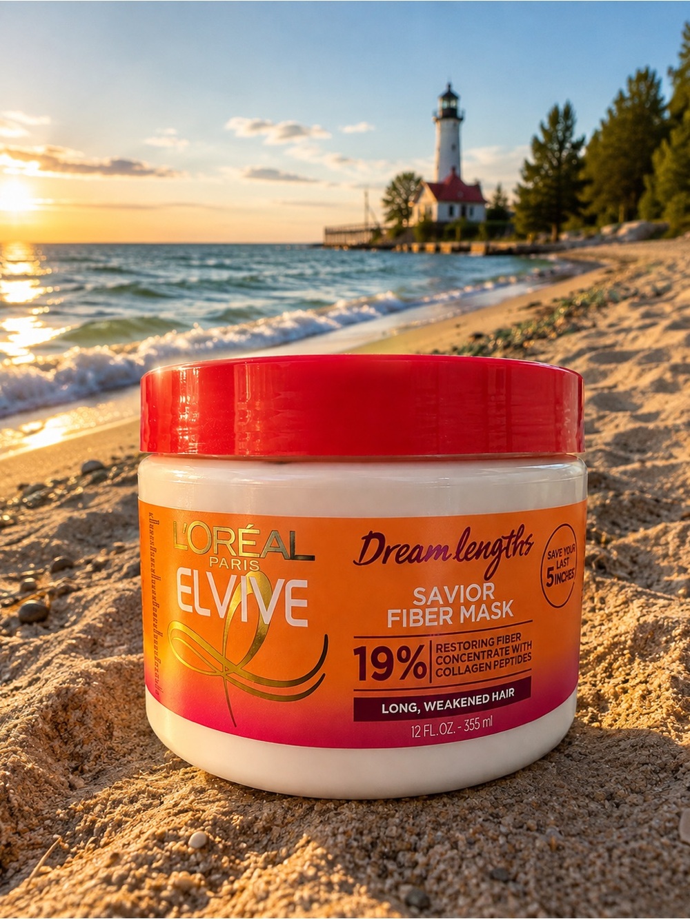 L'Oreal Elvive Savior Fiber Mask - Red and Orange